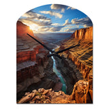 Canyon Unveiling Majesty I - Asymmetric Metal Wall Clock