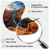 Canyon Unveiling Majesty I - Asymmetric Metal Wall Clock