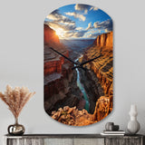 Canyon Unveiling Majesty I - Asymmetric Metal Wall Clock