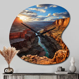 Canyon Unveiling Majesty I - Asymmetric Metal Wall Clock