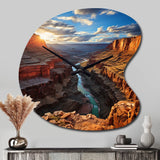 Canyon Unveiling Majesty I - Asymmetric Metal Wall Clock
