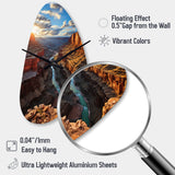 Canyon Unveiling Majesty I - Asymmetric Metal Wall Clock