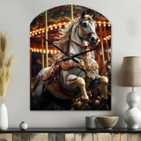 Carousel Carousel Carousel - Asymmetric Metal Wall Clock