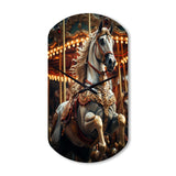 Carousel Carousel Carousel - Asymmetric Metal Wall Clock