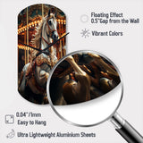 Carousel Carousel Carousel - Asymmetric Metal Wall Clock