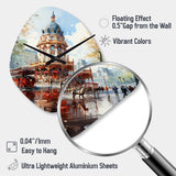 Carousel Whimsical Delight VI - Asymmetric Metal Wall Clock