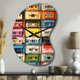Popart Cassette Tapes X - Asymmetric Metal Wall Clock