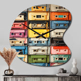 Popart Cassette Tapes X - Asymmetric Metal Wall Clock