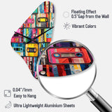 Cassette Tapes Tape Mosaic I - Asymmetric Metal Wall Clock