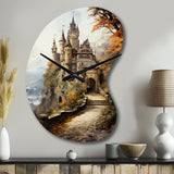 Castles Medieval Splendor Rich - Asymmetric Metal Wall Clock