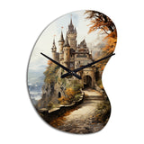 Castles Medieval Splendor Rich - Asymmetric Metal Wall Clock