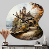 Castles Medieval Splendor Rich - Asymmetric Metal Wall Clock