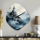 Castles Misty Mountain Fortress II - Asymmetric Metal Wall Clock