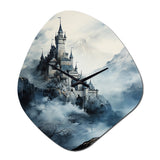 Castles Misty Mountain Fortress II - Asymmetric Metal Wall Clock