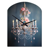 Chandelier Whispered Whimsy - Asymmetric Metal Wall Clock