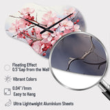 China Art Cherry Blossom - Asymmetric Metal Wall Clock