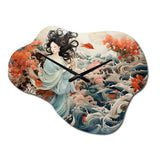 China Art Silk Embroidery - Asymmetric Metal Wall Clock