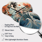 China Art Silk Embroidery - Asymmetric Metal Wall Clock
