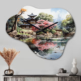 China Art Zen Garden - Asymmetric Metal Wall Clock