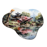China Art Zen Garden - Asymmetric Metal Wall Clock
