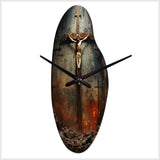 Christianity Crucifixion Darkness The - Asymmetric Metal Wall Clock