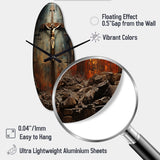 Christianity Crucifixion Darkness The - Asymmetric Metal Wall Clock