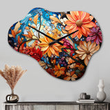 Christianity Stained Glass Window - Asymmetric Metal Wall Clock