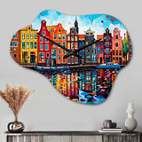 City Amsterdam Popart I - Asymmetric Metal Wall Clock