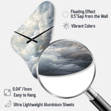 Clouds Whispering Clouds II - Asymmetric Metal Wall Clock