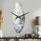 Clouds Whispering Clouds II - Asymmetric Metal Wall Clock