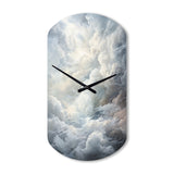Clouds Whispering Clouds II - Asymmetric Metal Wall Clock