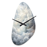 Clouds Whispering Clouds II - Asymmetric Metal Wall Clock
