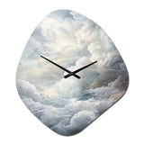 Clouds Whispering Clouds II - Asymmetric Metal Wall Clock