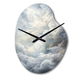 Clouds Whispering Clouds II - Asymmetric Metal Wall Clock