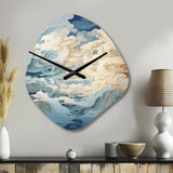Clouds Whispers Of Clouds III - Asymmetric Metal Wall Clock