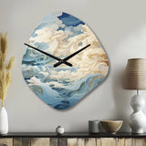 Clouds Whispers Of Clouds III - Asymmetric Metal Wall Clock