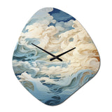 Clouds Whispers Of Clouds III - Asymmetric Metal Wall Clock