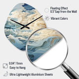 Clouds Whispers Of Clouds III - Asymmetric Metal Wall Clock