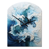Coastal Waves Rhythmic Coastal II - Asymmetric Metal Wall Clock