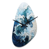 Coastal Waves Rhythmic Coastal II - Asymmetric Metal Wall Clock
