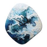 Coastal Waves Rhythmic Coastal II - Asymmetric Metal Wall Clock