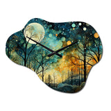 Enchanted Forest - Asymmetric Metal Wall Clock