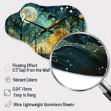 Enchanted Forest - Asymmetric Metal Wall Clock