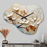 Ethereal Elegance - Asymmetric Metal Wall Clock