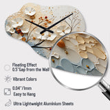 Ethereal Elegance - Asymmetric Metal Wall Clock