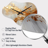 Golden Gleam II - Asymmetric Metal Wall Clock
