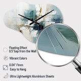 Subtle Serenity I - Asymmetric Metal Wall Clock
