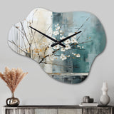 Subtle Serenity II - Asymmetric Metal Wall Clock