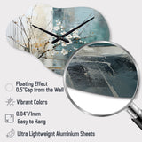 Subtle Serenity II - Asymmetric Metal Wall Clock