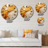 Amber Glow II - Landscapes Metal Wall Clock